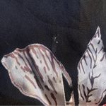 Alex Evenings Black Floral Blouse with Sheer Jacket - Size 10 Photo 6