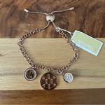 Michael Kors  mkjx7388791 Women's Rose Gold Tone Chain Charm Slider Bracelet NWT Photo 0