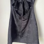 Lulu’s Women’s Black Floral Square Neck Open Back Mini Dress Size Small New Photo 4