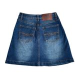 Frye Corset Skirt Women’s Size 2 Button Down Denim Jean Blue Mini Chic Photo 4