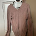 Free People scoop neck pink sweater small Photo 2