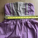 Kimchi Blue  Purple/Gray Strapless with Lace Dress Sz o Photo 7