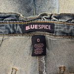 Blue Spice  paperbag waist jean shorts cuffed hem size 0 Photo 4