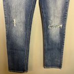 Gap Real Straight Jeans Womens Size 28S Midrise Distressed Faded Wash Short Photo 3
