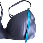 Victoria's Secret Victoria’s Secret dark blue striped lightly lined wireless t shirt bra 36D Photo 2