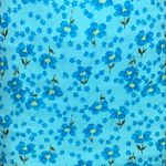 Vintage Blue Floral Mini Skirt Size XS Photo 2