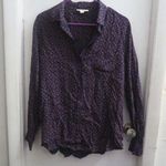 BeachLunchLounge all over hearts shirt long sleeve in black and red size large. Photo 0