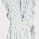 Majorelle  Mistwood Eyelet Wrap Midi Dress, White, Small Photo 12