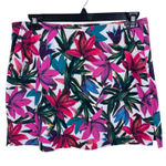 Lady Hagen Bright Tropical Floral Stretchy Shorts Mini Athletic Tennis Skirt 10 Photo 0