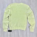 Lime Green Pointelle Sweater L Size L Photo 3