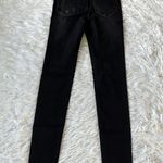 Stradivarius Tall super high waist black wash Women’s skinny jean size 00 Photo 10