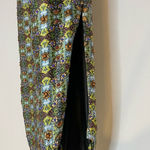 Megan Park Beaded Jewel Dress Green‎ Blue Sparkly V Photo 3