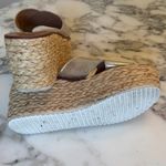 ZARA EUC  Metallic Silver Espadrille Wedge
Sandals Women's Sz 7 Sold Out! Photo 6