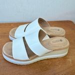 Giani Bernini Gianni Bernini Women’s Memory Foam Slip On Wedge Heel Sandal White 7 Sku 2871 Photo 1