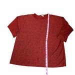 Andrea Jovine  marbled red top with cropped sleeves Photo 1