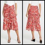 Cinq à Sept 💕CINQ A SEPT💕 Midi Kathleen Skirt ~ Venetian Red Photo 7