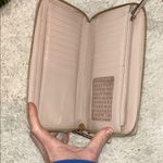 Kate Spade Anita Grove Street Leather Double Zipper Wallet White Beige Pink Photo 7