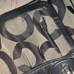 Coach RARE Vintage  Parker Pleated Op Art Signature Black Gray Handbag #13408 Photo 14