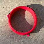 Vintage Pink Gold Tone Brass Accent Women’s Bangle Sz 8.5” Photo 2