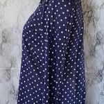 Anthropologie Anthro Birds of Paradis Trovata navy polka dot button down size xs Photo 3