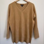 French Connection Camel Babysoft Rib-Sleeve Sweater size Small Photo 1