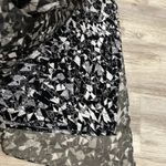 Vince Camuto Black & White Geometric Print High Low Midi A-Line Dress Size M Photo 9