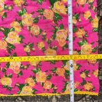 Betsey Johnson  NWT Pink Yellow Garden Rose Print Large Loop Infinity Scarf Photo 5