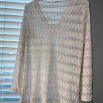 Ivory Open Knit V Photo 0