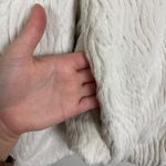 Patagonia Woman's Sz L White Faux Fur Pelage Two Button Zebra Patterned Jacket Photo 6