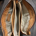 Maxon Collection Pebbled Genuine Leather Crossbody Purse made in Italy zipper Tan Photo 8