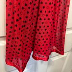 Elegant Red Black Lace Heart Babydoll Pajama Lingerie Size Large Photo 1