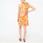 NWOT J. Crew Tie Neck Mini Shift Dress Orange Size 8 Photo 2
