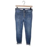 Anthropologie Pilcro High-Rise Denim Legging Button Fly Patch Pocket Size 27 Photo 2