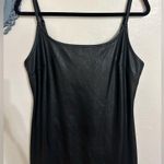 Wild Fable  Black Faux Leather Spaghetti Strap Dress Photo 1