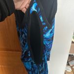 TYR Black and Blue Swirl Swimsuit Photo 2