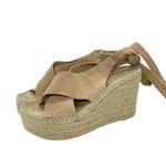 Marc Fisher  Mlandira Suede Platform Espadrille Wedge Lace Up Sandals Photo 2