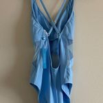 Bleu Rod Beattie NWT Women's Don’t Mesh with Me V-Neck One-Piece in Skyline 12 Photo 7