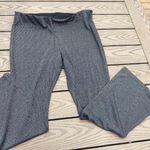 Old Navy High Rise Flare 2X full length silver grey sparkle glitter high waisted Photo 4