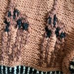 Vintage 80s 90s 20 Ans by Mariea Kim Safari Animal Knit Cardigan in Large Tan Photo 4