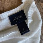 Daytrip  Surplice Ribbed Top White Soft Slouchy Boho Stretch Vacation Photo 5