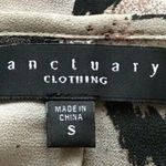 Sanctuary Shirt Women Small Zebra Print Pocahoncho Dolman Sleeve Tassel Edgy Fun Photo 4