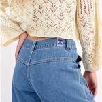 Molly Bracken  wide leg denim pants Photo 9