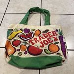 Trader Joe's Shopping Bag Fruit & Vegetable (100% cotton) Made In AOP/USA Photo 1