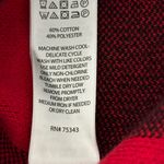 Adrienne Vittadini Red & Black Checkered Buffalo Plaid Cardigan Sweater Size L Photo 9