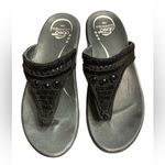 ABEO biosystem black beaded flip flop, sandals, Mystic women's size WN8 Photo 1