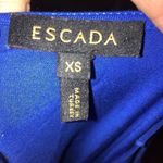 Escada twist front luxury knit vibrant blue blouse Size XS Photo 2