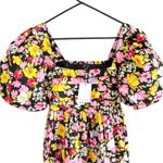 NWT Nobody's Child Nova Puff Sleeve
Black Floral Midi Dress Size 6 Photo 2
