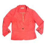 CAbi  Style 878 Little Red Jacket Woman Size 4 Button Front Blazer Career Work Photo 1
