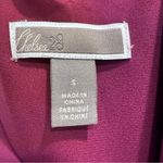 Chelsea28 Elegant Burgundy‎ Cold Shoulder Dress Sz Small Photo 3