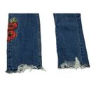 ZARA  Women's Embroidered Trafaluc Denimwear   Rose Skinny Jeans Size 02 Photo 3
